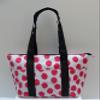 Lunch Bag Insulated Tote Bag Reusable Bag (Pink Dots) view 1