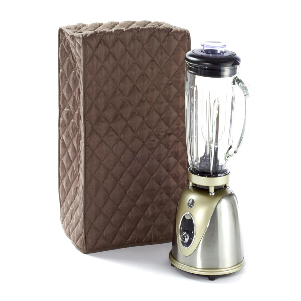 Covermates Keepsakes Blender Cover Quilted Appliance Protector for Food Processors Dust & Stain Resistant, Washable SlipOn Design for Countertop Storage, Bronze