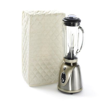 Covermates Keepsakes Blender Cover Quilted Appliance Protector for Food Processors Dust & Stain Resistant, Washable SlipOn Design for Countertop Storage, Cream