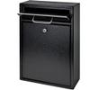 Mail Boss 7412 High Security Steel Locking Wall Mounted Mailbox-Office Comment Letter Deposit, Black Drop Box view 2