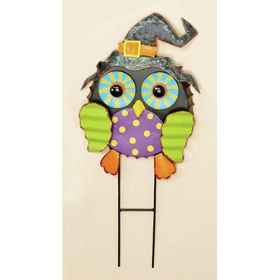 Worth Imports Metal Owl on Stake, 23"