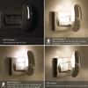 Sensky Motion Sensor Night Light Eye Friendly Front Low Light and Bright Back Light Design Night Lights for Bathroom Hallway (Warm White) view 4