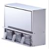 Pearl Metal HB-1777 Condiment Rack, Cabinet Stockers, 3 Pieces, Stainless Steel, Made in Japan view 1