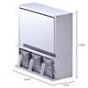 Pearl Metal HB-1777 Condiment Rack, Cabinet Stockers, 3 Pieces, Stainless Steel, Made in Japan view 4