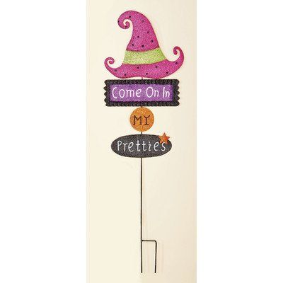 Worth Imports Metal Witch Hat Stake, 38"