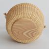 Teng Tian Classic Nantucket Round baskets with wood Knobs HandleWoven Basket Container Tote Cube Organizer Handwoven rattanStorage Fruit Basket view 4