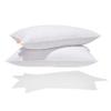Canadian Down & Feather Co.  2 Pack Medium Support White Goose Feather Pillow Standard Size  255 TC Shell 100% Cotton  Filled in Canada view 3