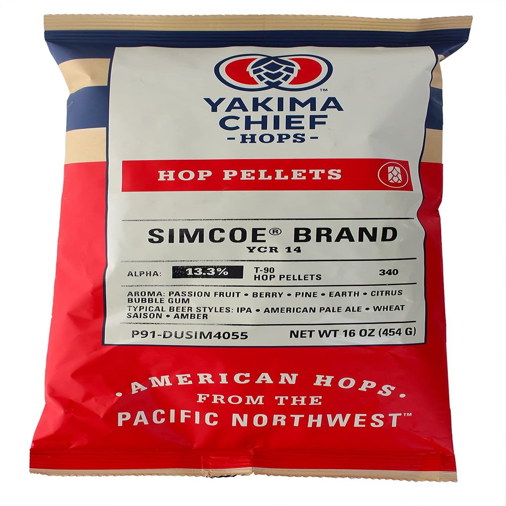HopUnion - 8566735 Simcoe Hop Pellets 1 lb.