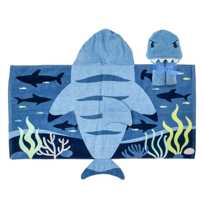 Stephen Joseph Boys HOODED TOWEL, Shark