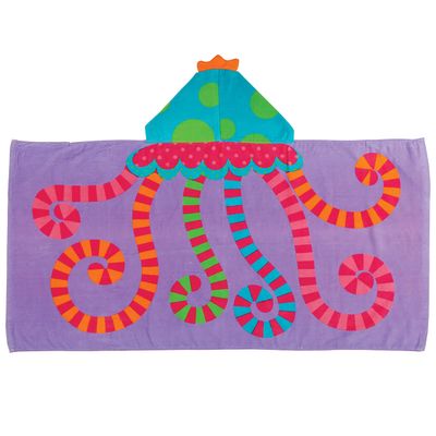 Stephen Joseph girls HOODED TOWEL, Jellyfish, 12 Months US
