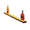 Low Profile Single Step LED Lighted Liquor Display Shelf 24" view 3