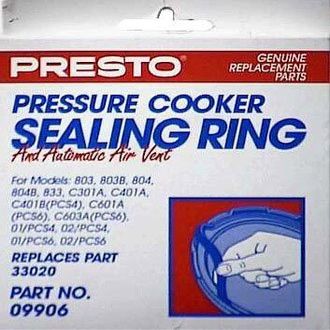 3 each: Presto Pressure Cooker Sealing Ring (09906)