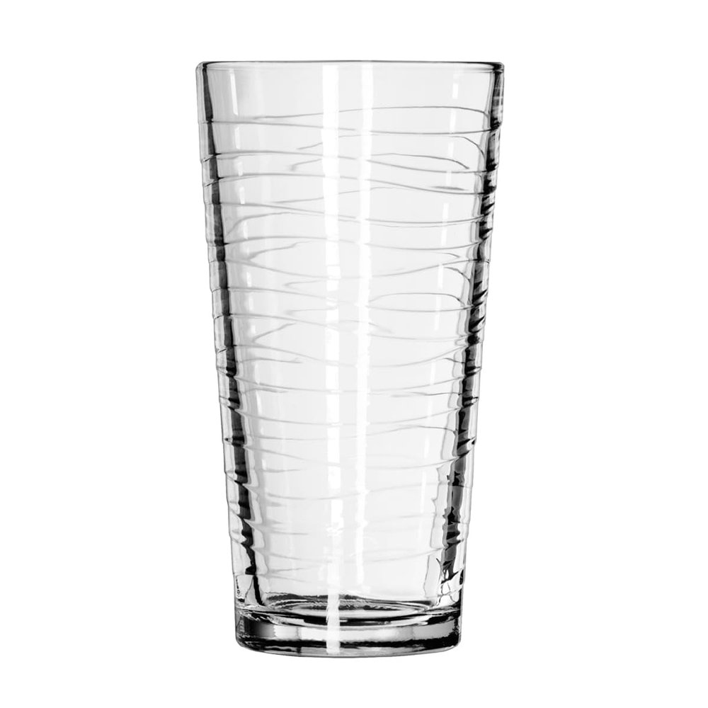 Libbey Glassware 15646 Casual Cooler Waves Duratuff Glass, 20 oz. (Pack of 12)