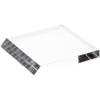 Plymor 3" W x 3" D x 0.375" H Clear Square Angled-Front Base view 1