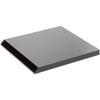 Plymor Black Acrylic Square Display Base (Angled-Front for Label), 5" W x 5" D x 0.375" H view 1