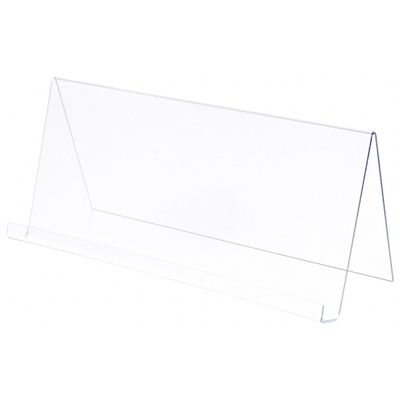 Plymor Clear Acrylic Book Display Easel with 1.75" Ledge with Lip, 24" W x 8.25" D x 10.75" H