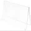 Plymor Clear Acrylic Book Display Easel with 1.75" Ledge with Lip, 24" W x 8.25" D x 10.75" H view 2