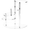 Plymor Clear Acrylic 4-Shelf Spiral Display Riser, 19" H x 19.75" W x 10" D view 1
