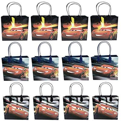 Birthday Goodies Gift Favor Bags Party Supplies - 12 Pieces Cars
