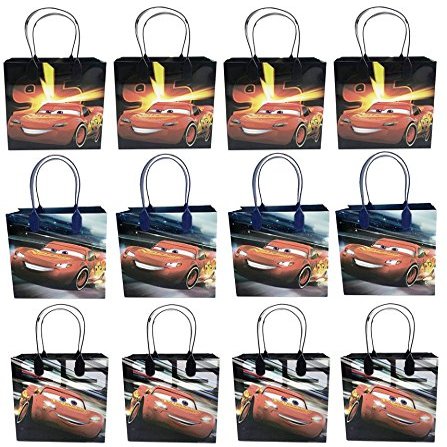 Birthday Goodies Gift Favor Bags Party Supplies - 12 Pieces Cars