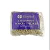1000 Count | KingSeal Bamboo Wood Flower Knot Picks, Skewers, 3.5 Inches, Perfect for Cocktails and Appetizers, Bulk Pack - 10 Packs of 100 Each view 2