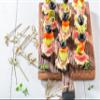 1000 Count | KingSeal Bamboo Wood Flower Knot Picks, Skewers, 4.5 Inches, Perfect for Cocktails and Appetizers, Bulk Pack - 10 Packs of 100 view 4