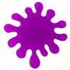 8 Splash Purple Acrylic Coasters view 1