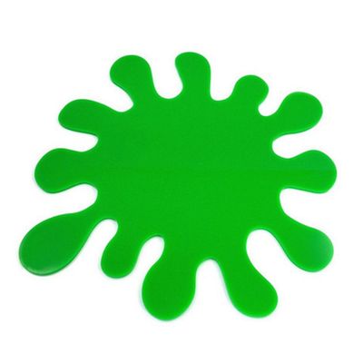 8 Splash Bright Green Acrylic Coasters