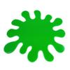 8 Splash Bright Green Acrylic Coasters view 1