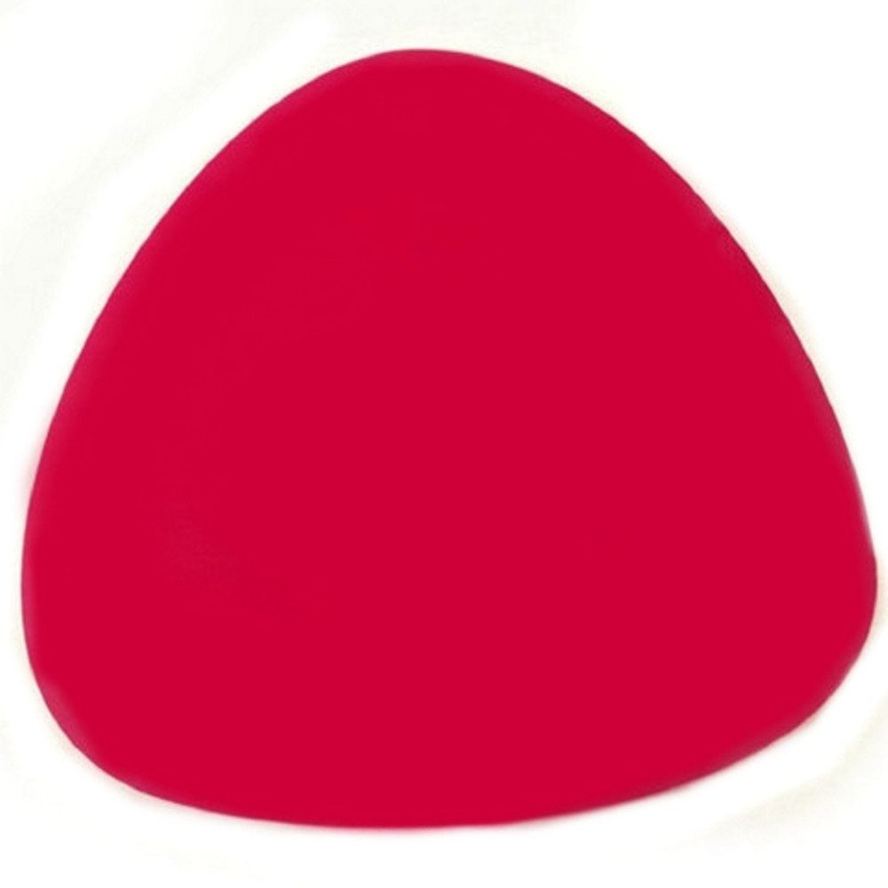 8 Pebble Red Acrylic Coasters