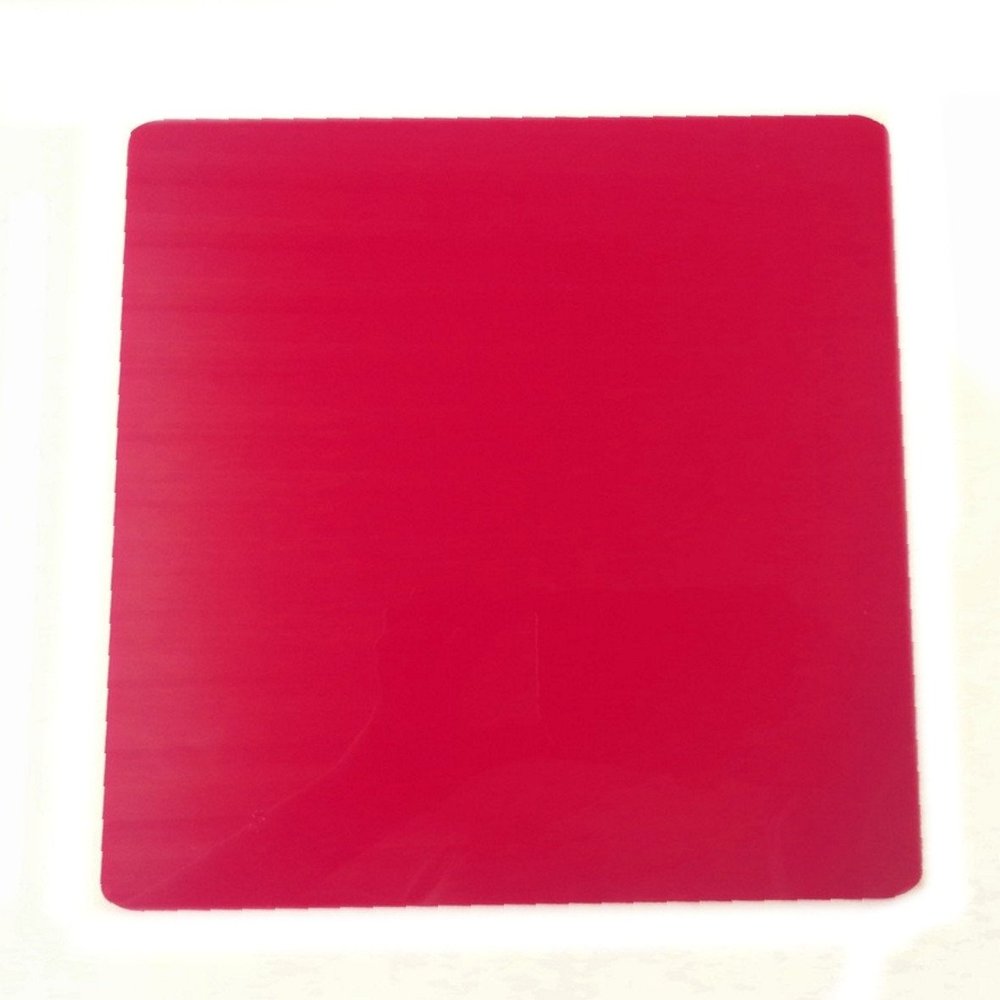 8 Square Red Acrylic Coasters