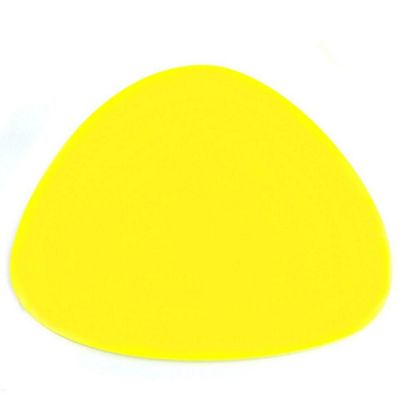 8 Pebble Yellow Acrylic Coasters