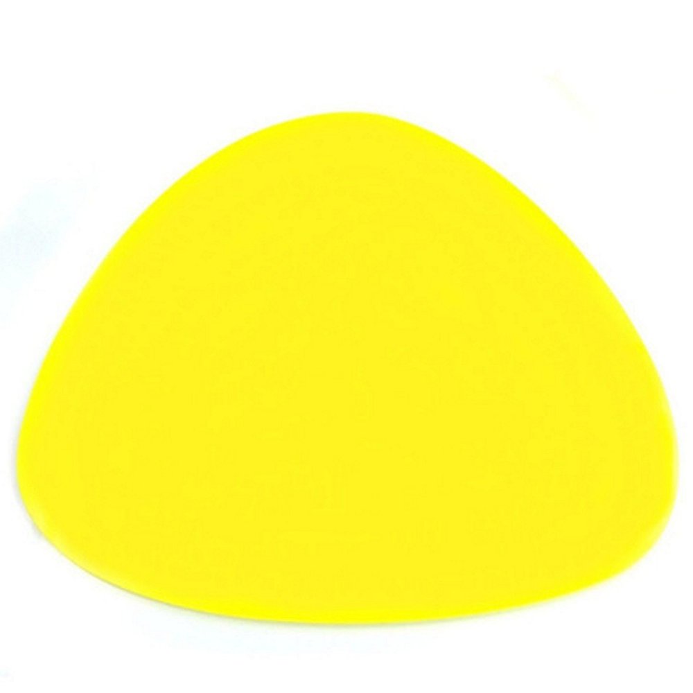 8 Pebble Yellow Acrylic Coasters