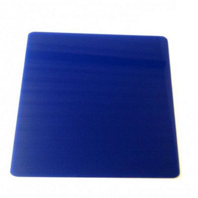 8 Square Blue Acrylic Coasters