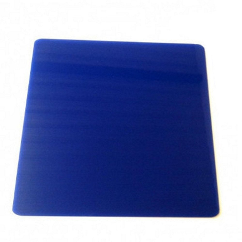 8 Square Blue Acrylic Coasters