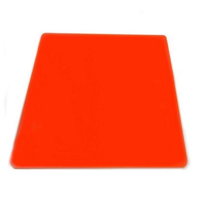 8 Square Orange Acrylic Coasters