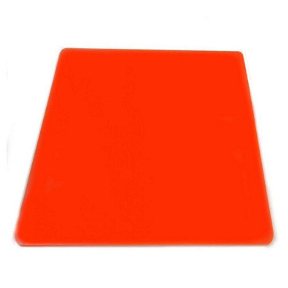 8 Square Orange Acrylic Coasters