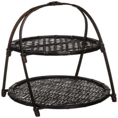  Yamako 24986 One-Touch Akebono 2-Tier Basket, Large