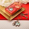 Exotic Indian Elephant Copper Key Chain (10) view 1