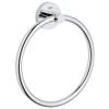 Grohe 40365001 Essentials Metal 7.48-in. Towel-Ring, Starlight Chrome view 1