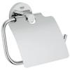 Essentials Toilet Paper Holder With Cover, Starlight Chrome view 1
