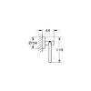 Essentials Pivoting Toilet Paper Holder, Brushed Nickel Infinity view 3