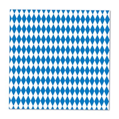 Beistle Blue and White Oktoberfest Luncheon Napkins - 12 Pack(16/Pkg)(2-Ply)