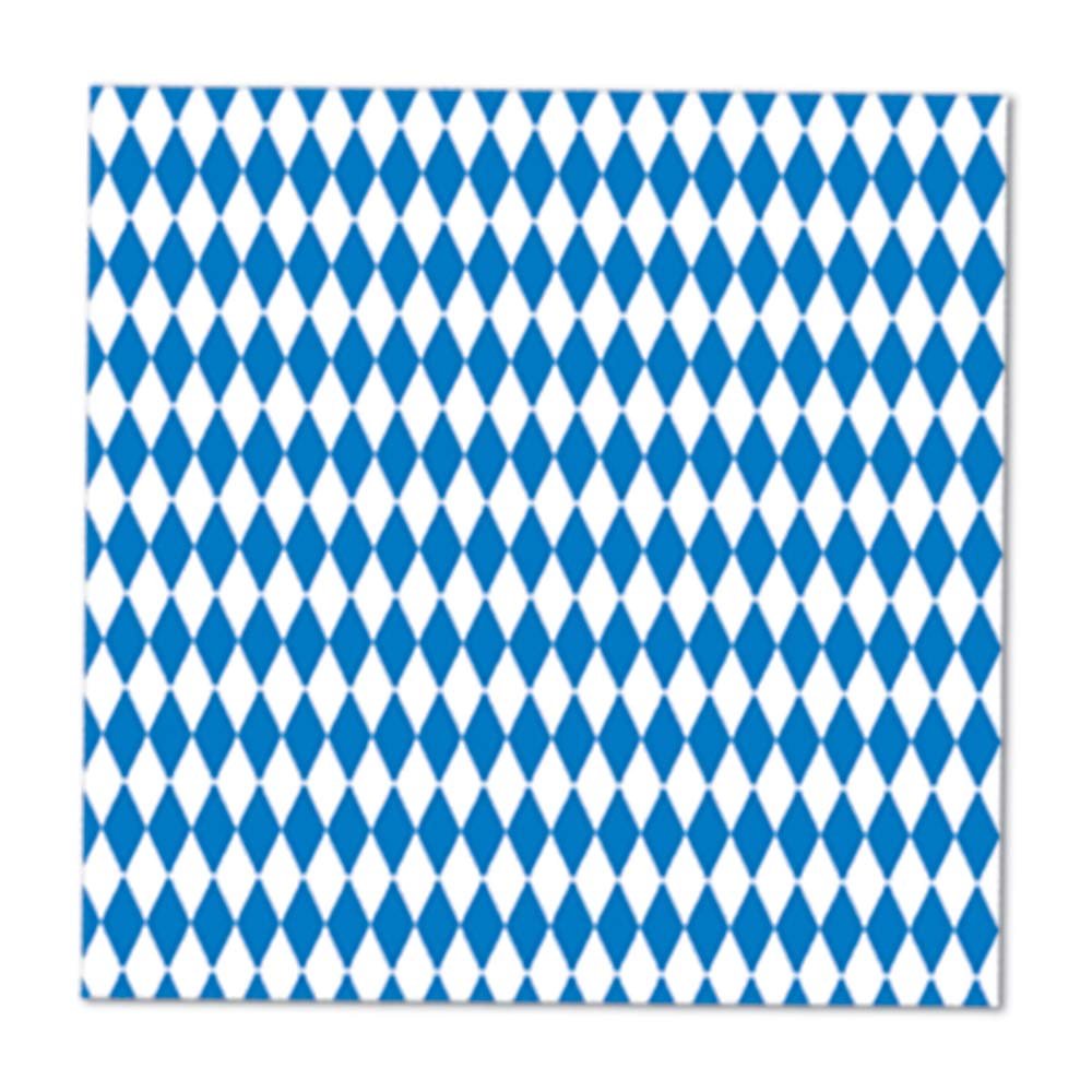 Beistle Blue and White Oktoberfest Luncheon Napkins - 12 Pack(16/Pkg)(2-Ply)