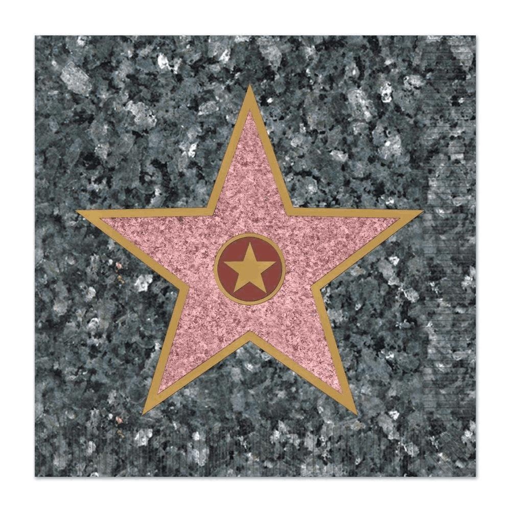 Beistle Awards Night"Star" Beverage Napkins - 12 Pack(16/Pkg)(2-Ply)