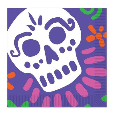 Day of The Dead Luncheon Napkins (Pack of 12)