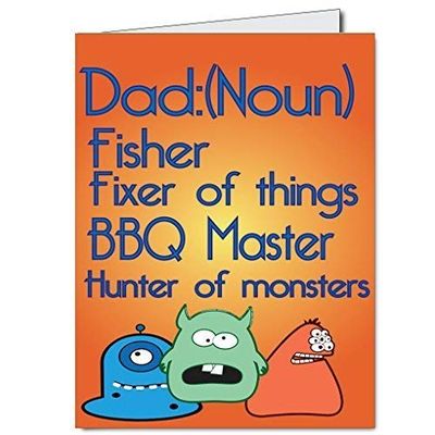 VictoryStore Jumbo Greeting Cards: Giant Father's Day Card with Envelope, Definition of Dad Design, 2 feet X 3 feet