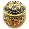 Polmedia Polish Pottery French Butter Dish UNIKAT - Autumn Glow Pattern Handmade in Boleslawiec Poland + Certificate of Authenticity view 1
