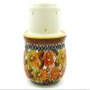 Polmedia Polish Pottery French Butter Dish UNIKAT - Autumn Glow Pattern Handmade in Boleslawiec Poland + Certificate of Authenticity view 3
