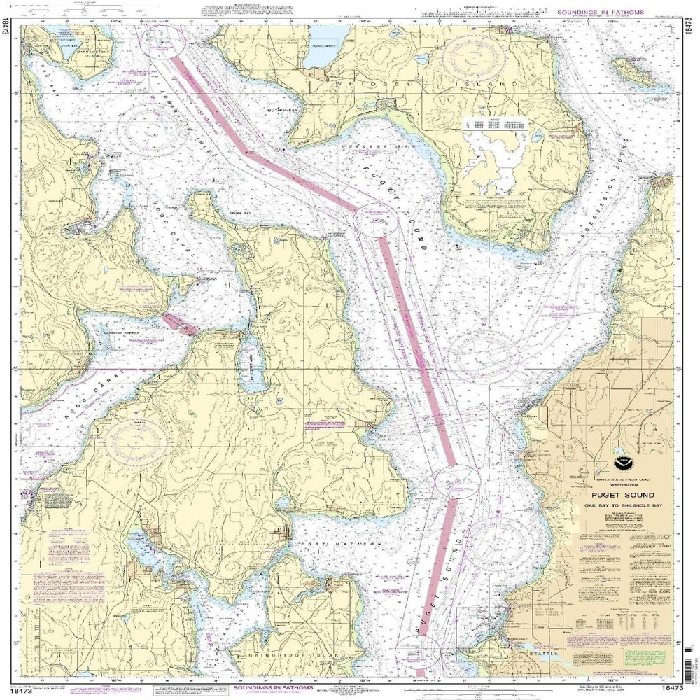 18473--Puget Sound - Oak Bay to Shilshole Bay by NOAA